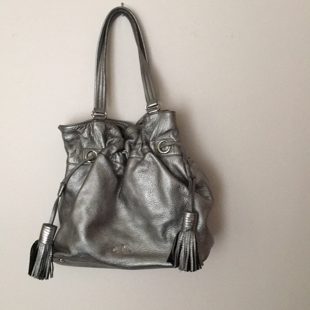 Silver Cole Haan Bag